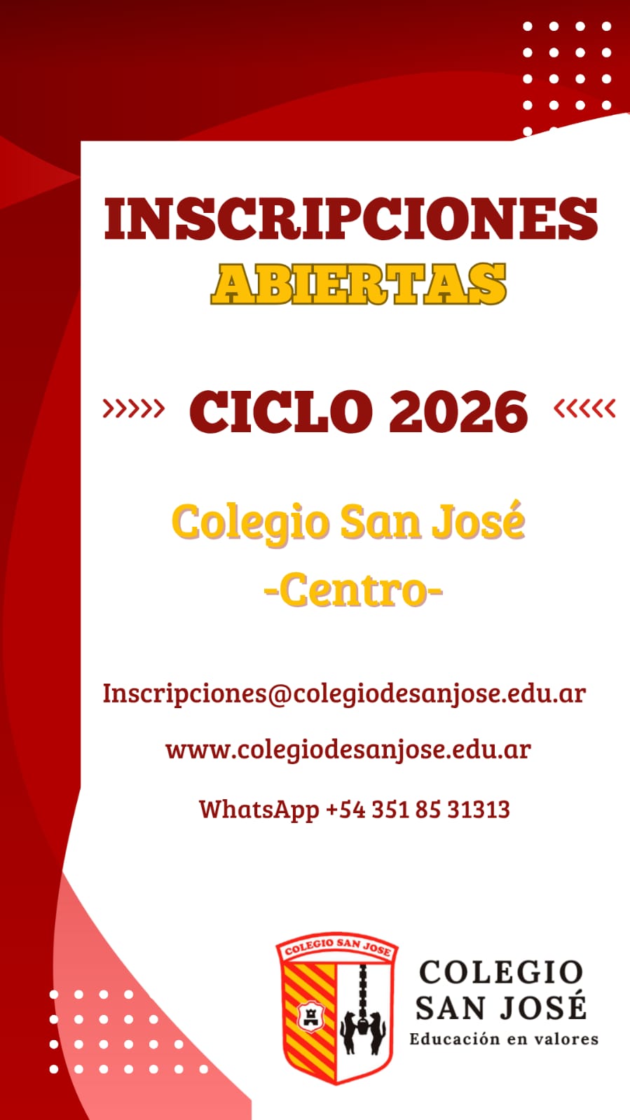Ciclo Lectivo 2026