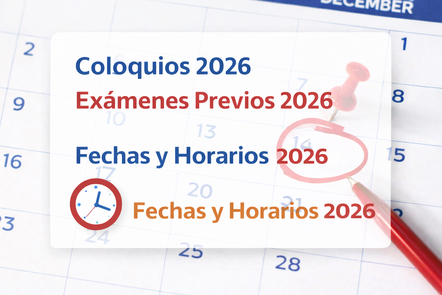 Coloquios 2026. ExámenesPrevios 2026